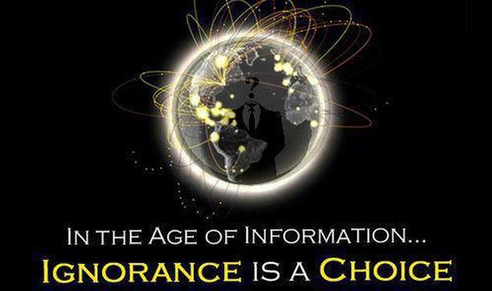 Ignorance is a choice